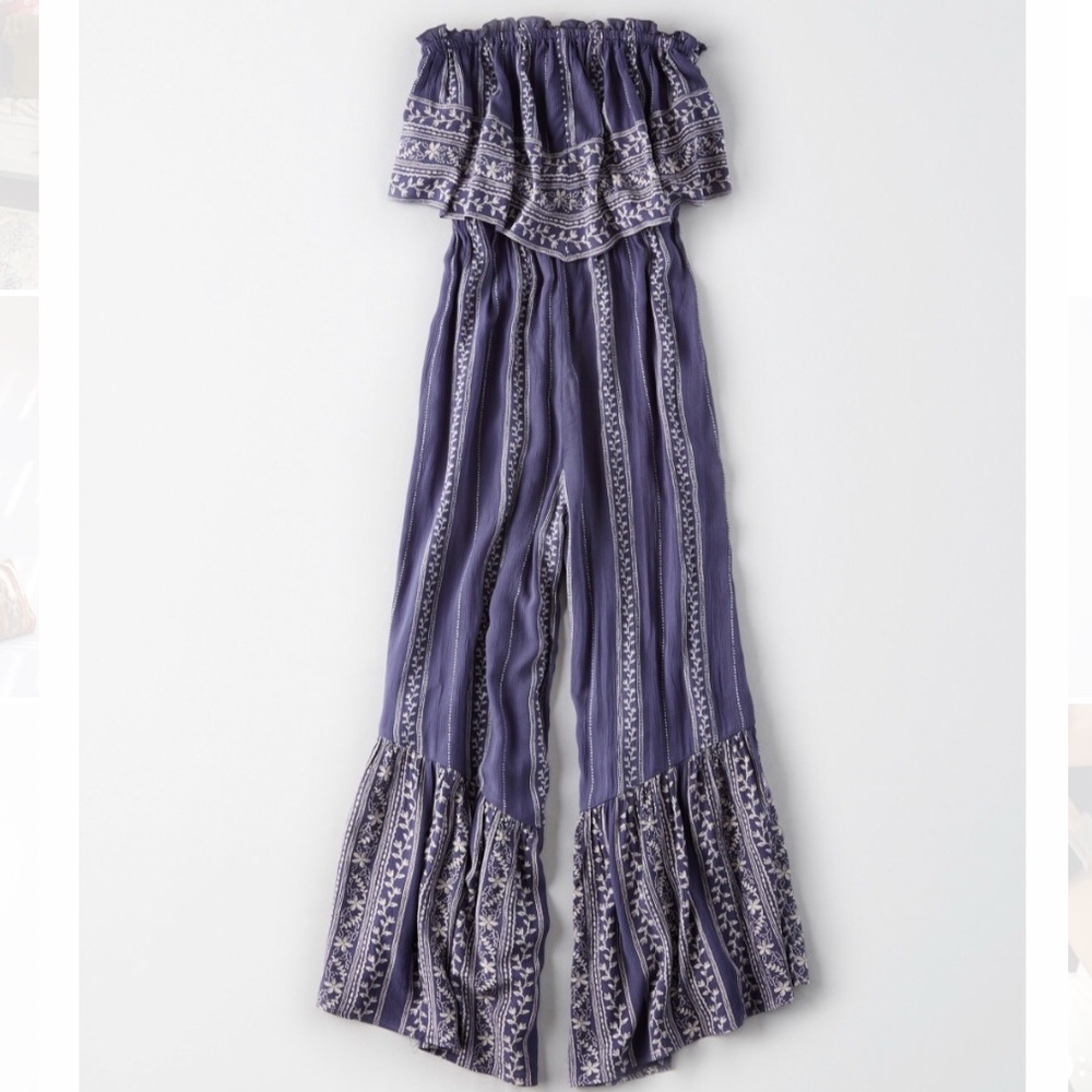 American Eagle Strapless Jumpsuit